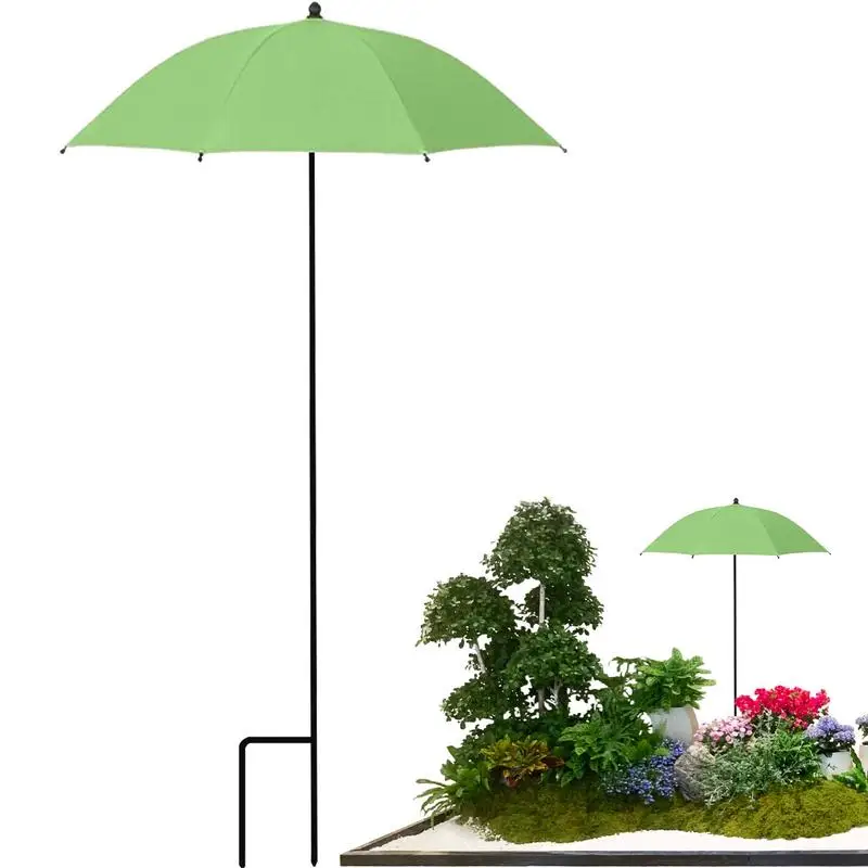 Sandy Plant Umbrella Adjustable Garden Shade Home Garden Supplies for Flowers Balcony Summer Beach Lawn Outdoor Rainproof