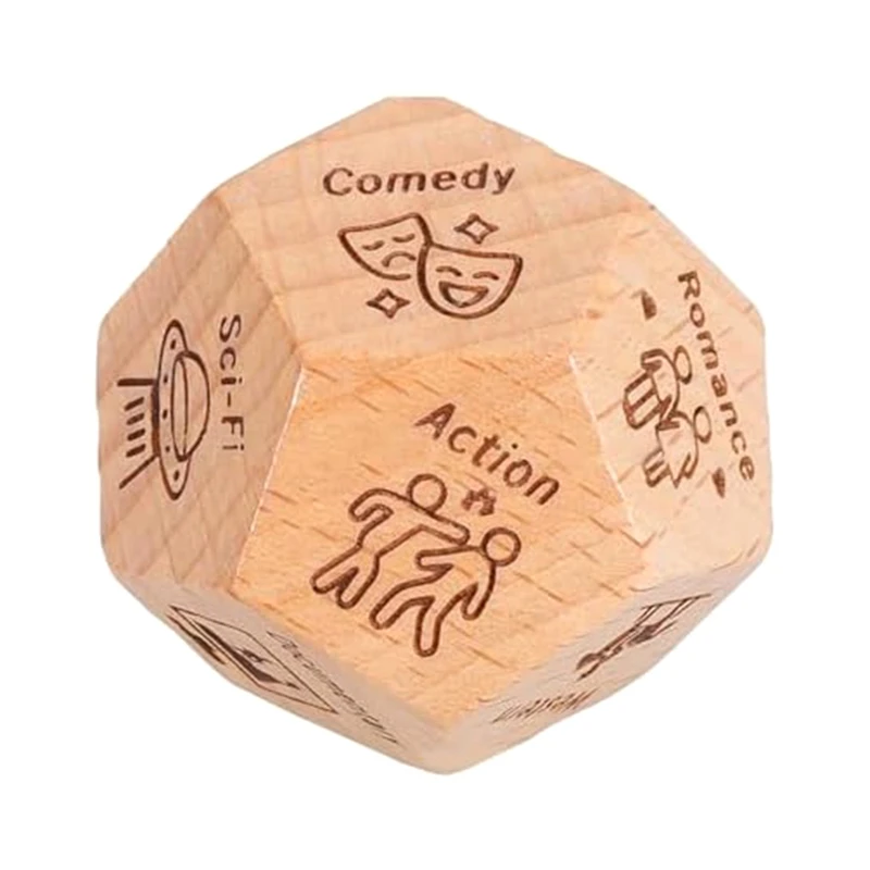 

Date Night Dice For Couples, Date Night Ideas Dice After Dark Edition, Funny What To Do Wooden Couple Dice(Movie Type) Durable