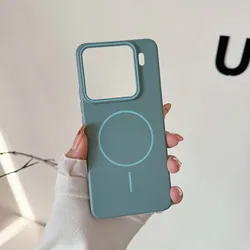 Luxury Candy Color Frosted Wireless Charging Phone Case - Colorful Hard PC Cover for XiaoMi 13 Pro (Green)