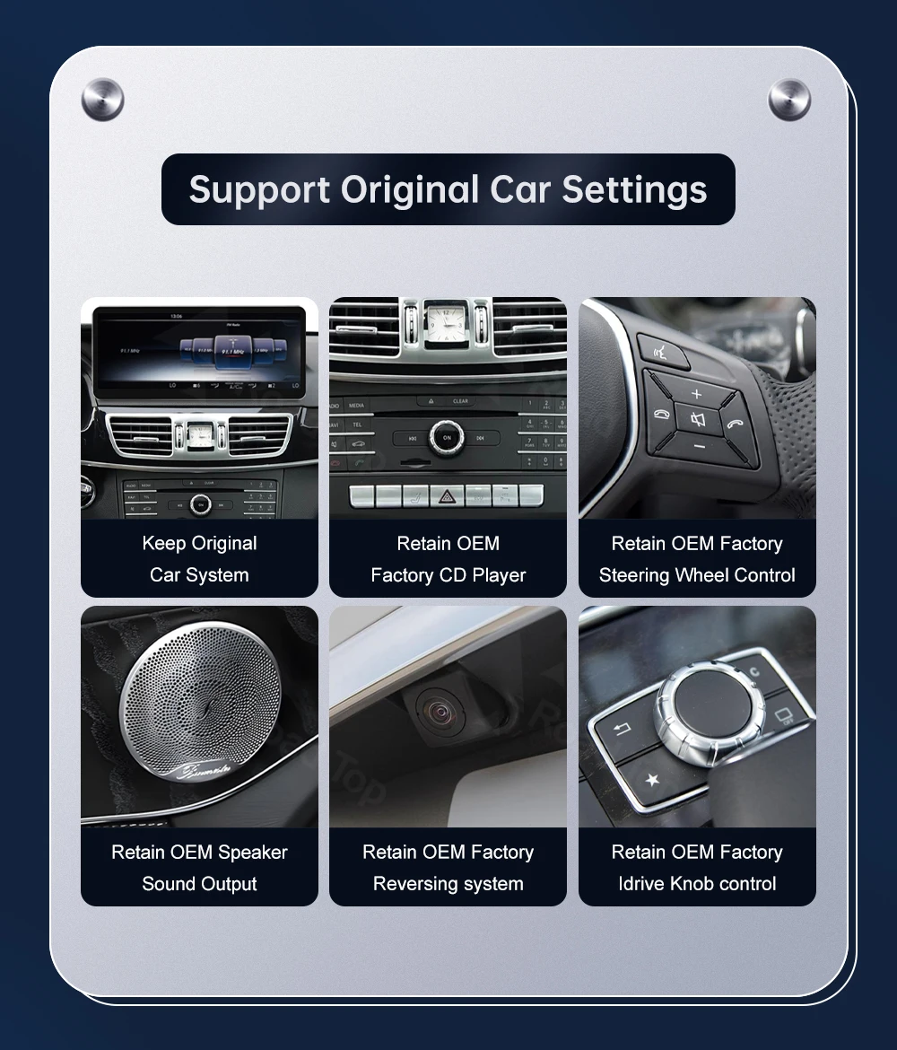 12,3-Zoll-Multimedia-Display für Benz E-Klasse W212 2012-2015 NTG4.5 LHD Touchscreen Wireless Carplay Navigation Android Auto – Detail 8