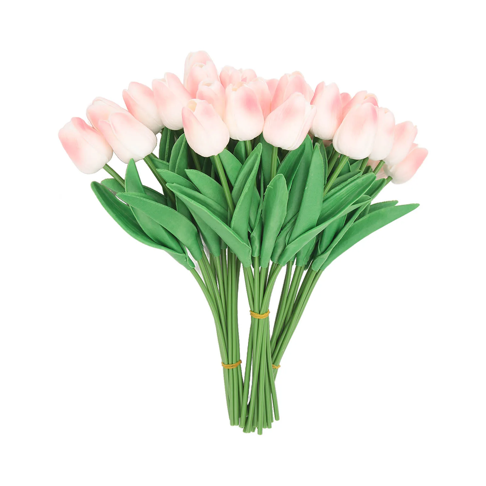 

30pcs Artificial Tulips Flowers Simulation Hand Crafted PU Fake Tulips Cuttings Home Wedding Party Decoration