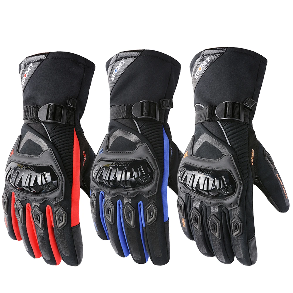 Motorcycle Gloves Winter Warm Windproof Waterproof Touch Screen Moto Motocross
