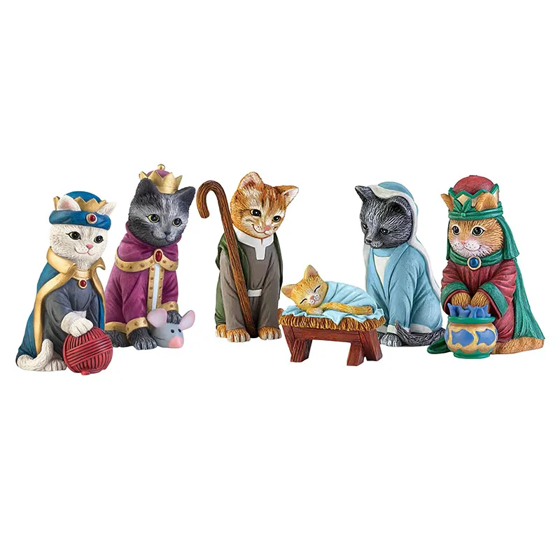 Bradford Exchange Cat Nativity Christmas Nativity Animals Animals