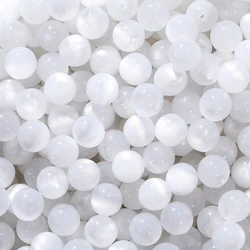 Colorful Resin Round Spacer Beads for Handmade Jewelry and Accessories - 10/20Pcs/Lot (White)