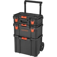 Stackable Storage System - 3 Piece Set (Small, Deep Toolbox, and Rolling Tote) 1