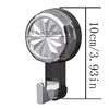 Vacuum suction cup rotating hook glass kitchen utensil suction cup hook transparent reusable heavy-duty bathroom hook 5