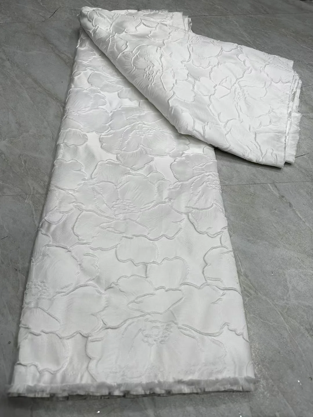 Nigerian Brocade Lace Fabric African Jacquard Gilded for Sewing Dresses