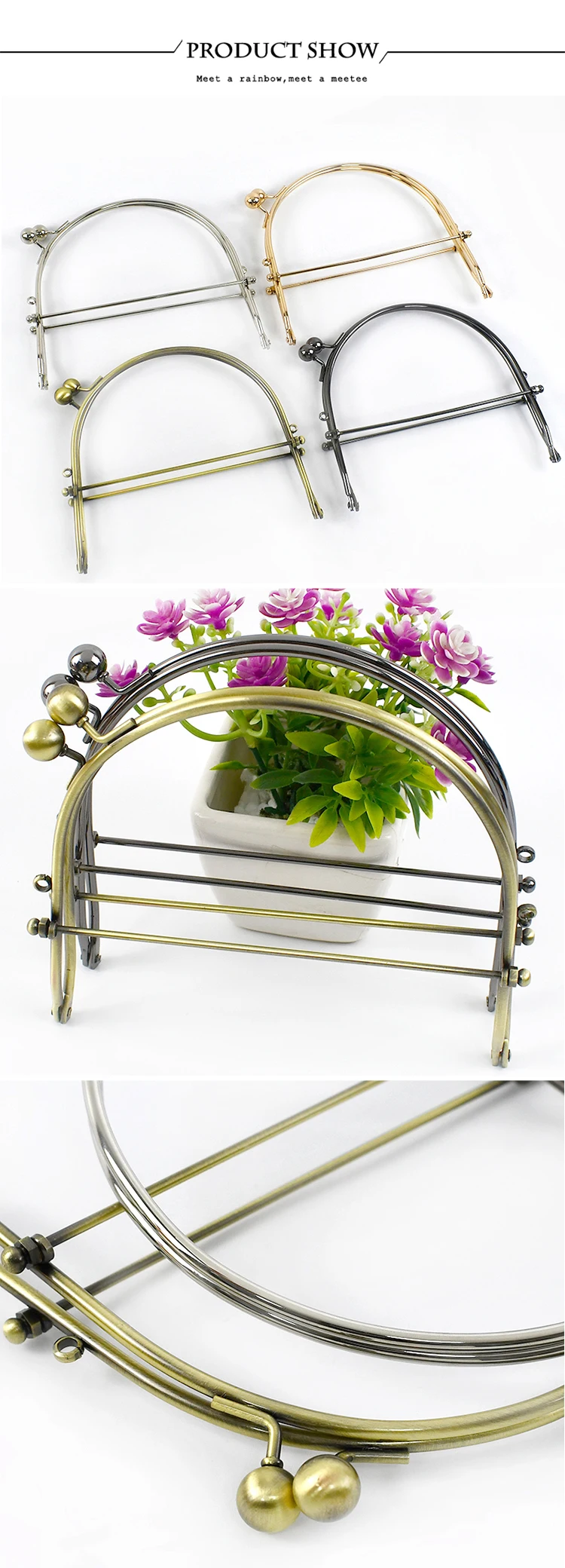 Sac à Main,Poignée De Rechange En Métal Pour Sac à Main,bandoulière