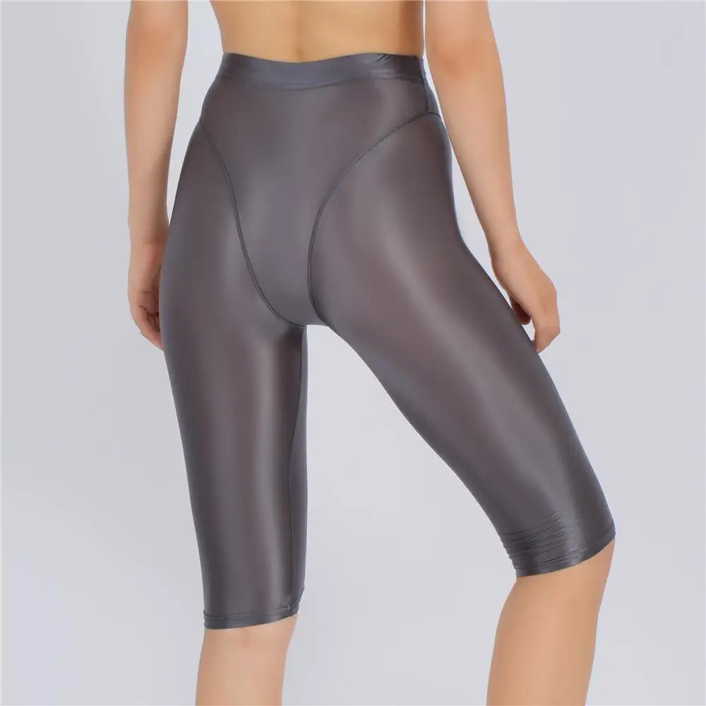 Sexy Women Thin Sheer See Through High Waist Shorts Pants Candy Color Elastic Shaper Hot Short Soft Casual Yoga Short Pant