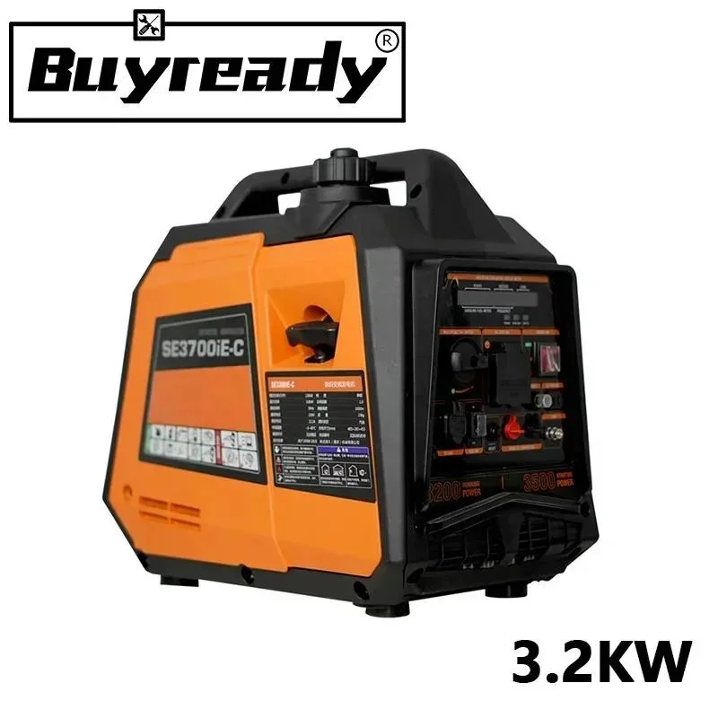 220V 3.2KW 142CC Gasoline Generatorvariable Frequency Portable Household Silent RV Outdoor Camping Charging