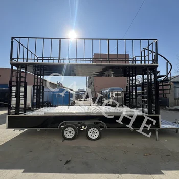 US Standard Mobile Bar Trailers Mobile DJ Stage Trailer Exhibition Truck Outdoor Events Concert Fashion Show Trailer