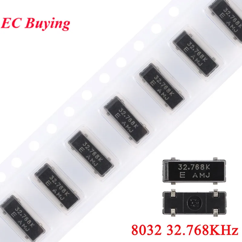 Crystal Oscillator 8032 32.768K Hz SMD Passive &plusmn; 20ppm 12.5Pf 8.0*3.2 10pcs/lot crystal oscillator