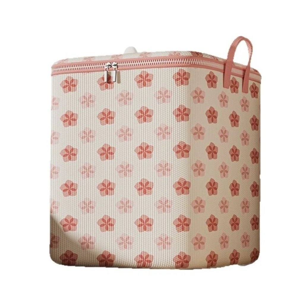 Cherry Blossom Clothes Storage Bins Large Capacity Dust-Proof Wardrobe Sorting Storage Bucket Foldable with Handle 3