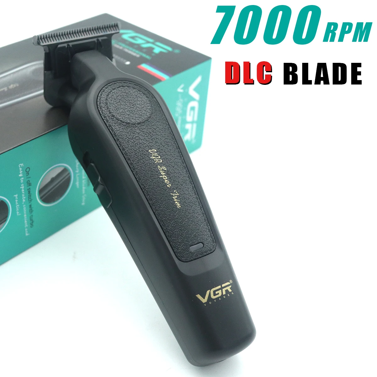VGR Hair Trimmer Professional Hair Cut Machine Electric T Blade Barber Clippers Cordless Rechargeable Trimmer for Men Hair Clipper