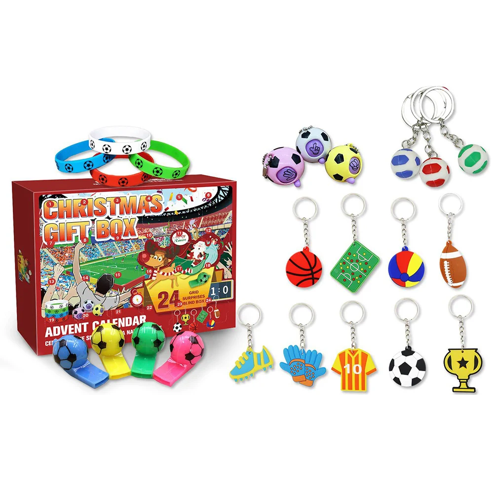 SoccerBallChristmasAdventCalendarCollectionsGiftsToys24Grids