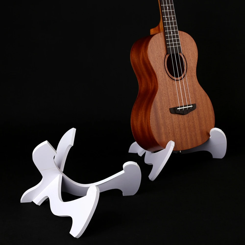 GuitarStandWoodenFoldableHolderStandVerticalUkuleleDisplay