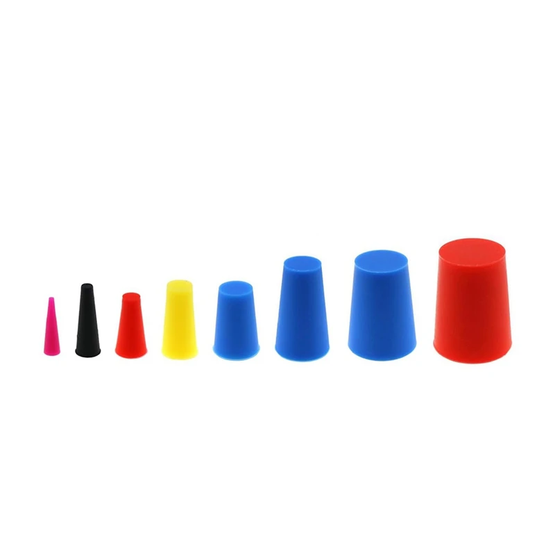 LLCS-105Pcs High Temperature Silicone Protection Plug Set 8 Sizes Colorful Tapered Silicone Plugs For Powder Coating