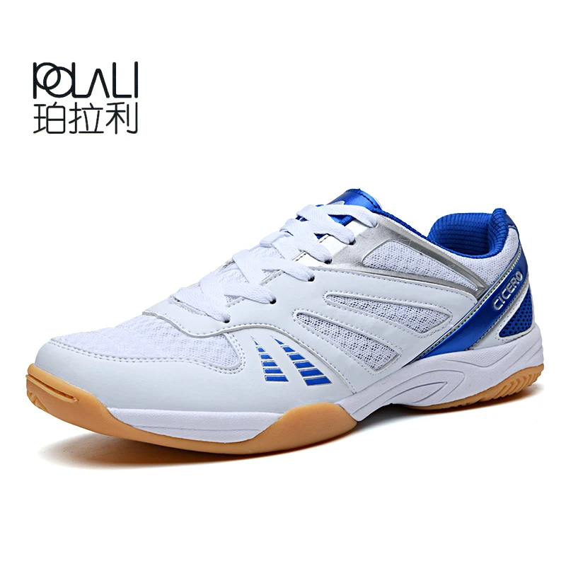 POLALI Table Tennis Shoes Breathable For Men Women Sports Shoes Antiskid Shock Absorption Indoor Sport Sneakers