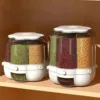 9kg Grains Storage Box 360° Rotating Separated Sealed Grain Rice Dispenser Kitchen Moisture-proof Food Container Storage Box 1