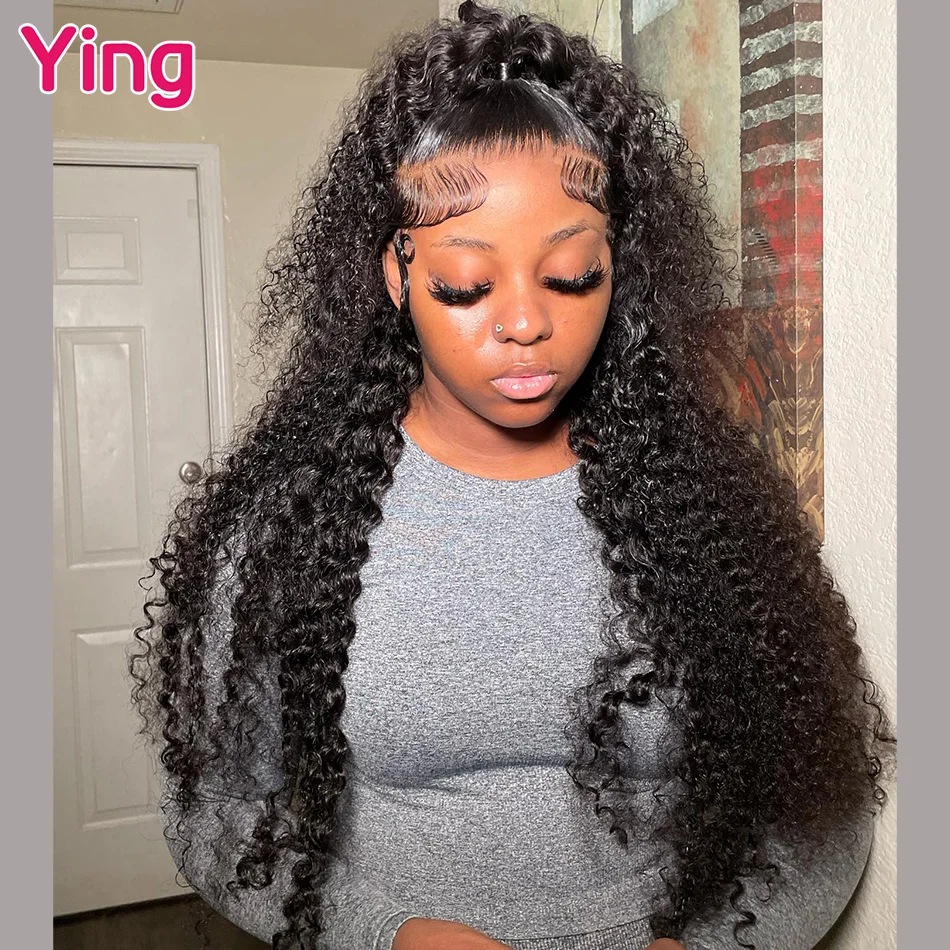 36 İnç Kırmızımsı Kahverengi 13x6 HD Dantel Ön Peruklu İnsan Saçı Peruk Kıvırcık Peruklar Derin Dalgalı Ön Peruklu Peruk Renkli Kırmızı Dantel Ön Peruk İnsan Saçı