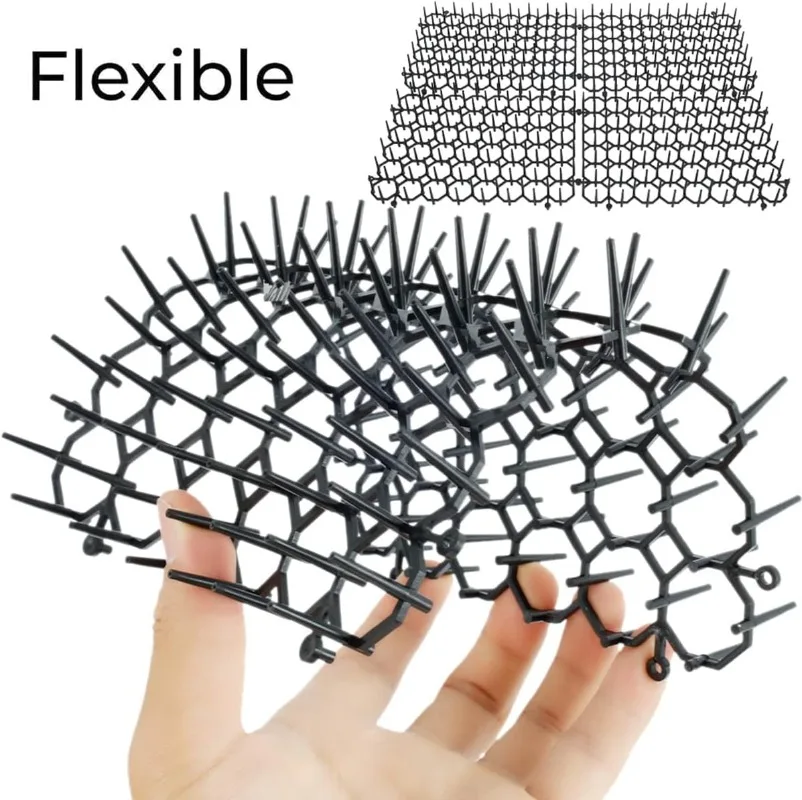 Cat Repellent Mat Garden Prickle Strip Spliceable Anti Dog Digging Climbing Mats Keep Pets Away Universal Animal Driving Tools