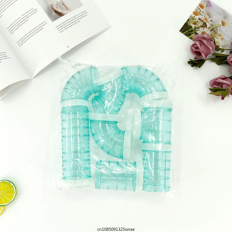 Hamster Tunnel Toy Rodent Training Channel Durable DIY Splicing Maze Tube Transparent Runway Toy for Small Animals small pet tunnel hamster cage tunnel hamster toy maze