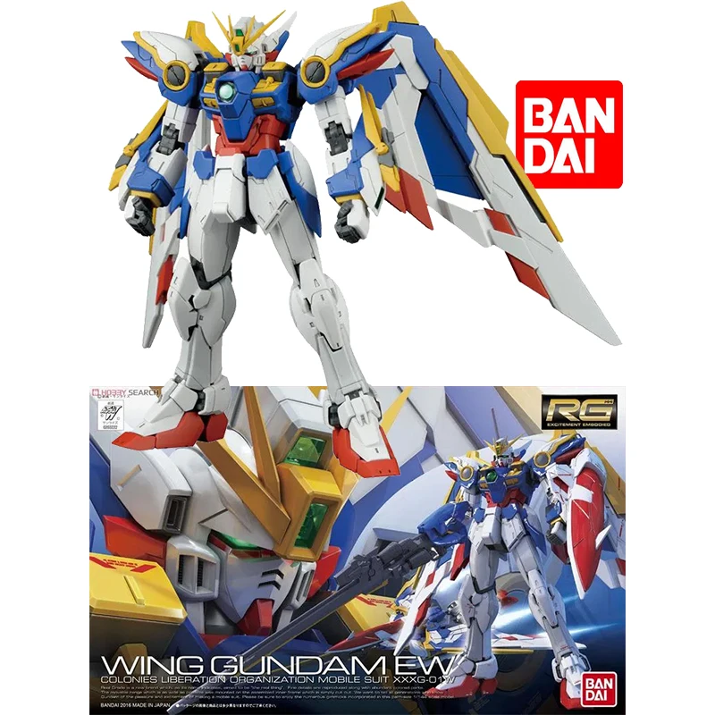 

Bandai Genuine RG 20 1/144 WING GUNDAM EW Colonies Liberation Organization XXXG-01W Anime Model kit Assembled toy Mobile suit