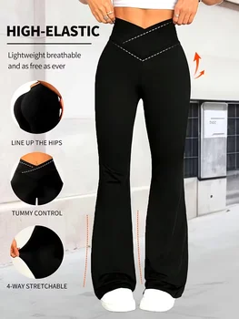Women'S High-Waisted Leggings - Stretchy Yoga Pants with Tummy Control, Non-Slip Grip, All-Season Workout Leggings for Gym, 1