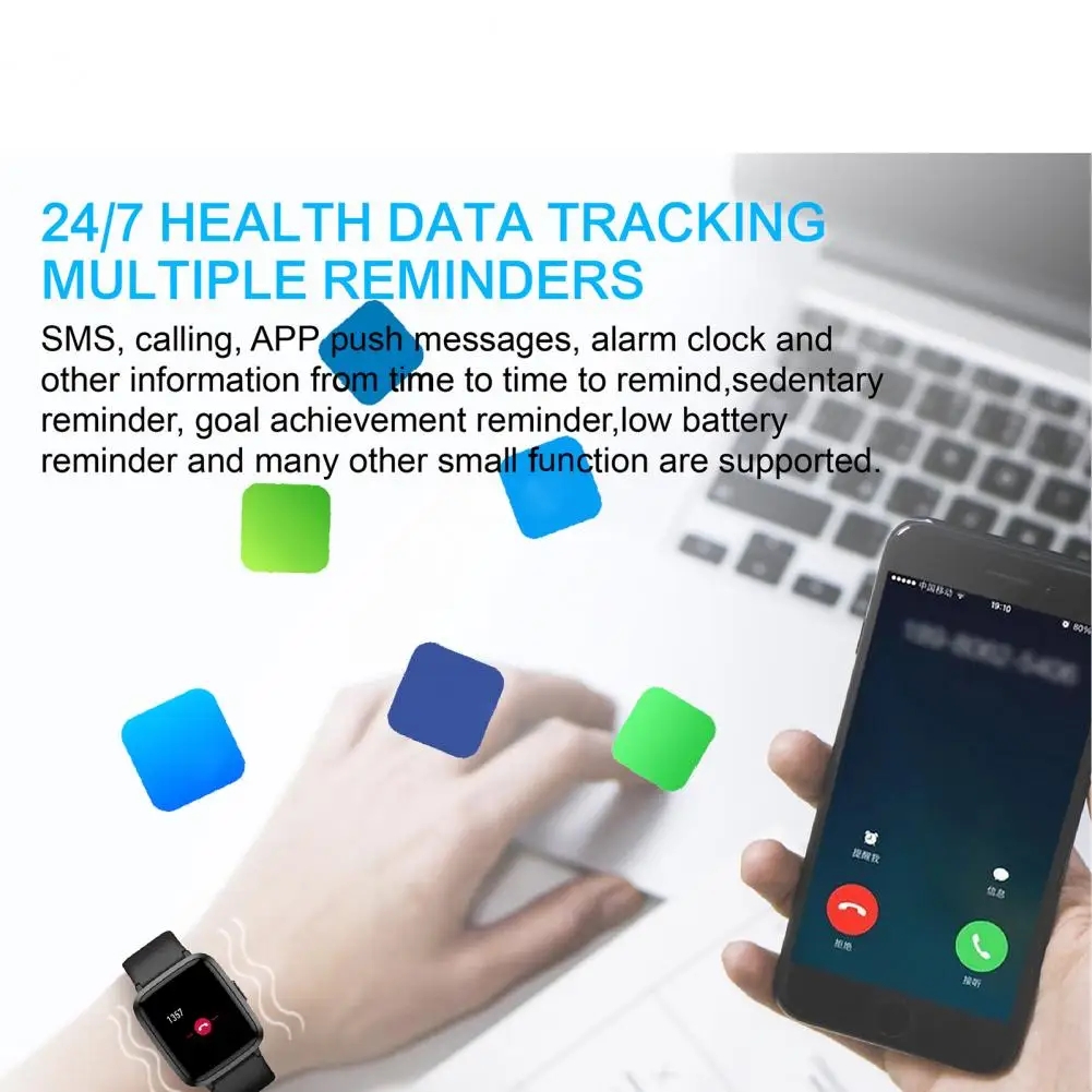 

Intelligent Fitness Tracker Multi-dial Portable Women Men Fitness Bracelet 5ATM Waterproof Wrist Watch