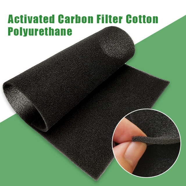 Filtre en mousse de charbon actif pour climatiseur de voiture, haute densité, purificateur universel, feuille de filtre à eau, filtre d'extraction de hotte de cuisine 1