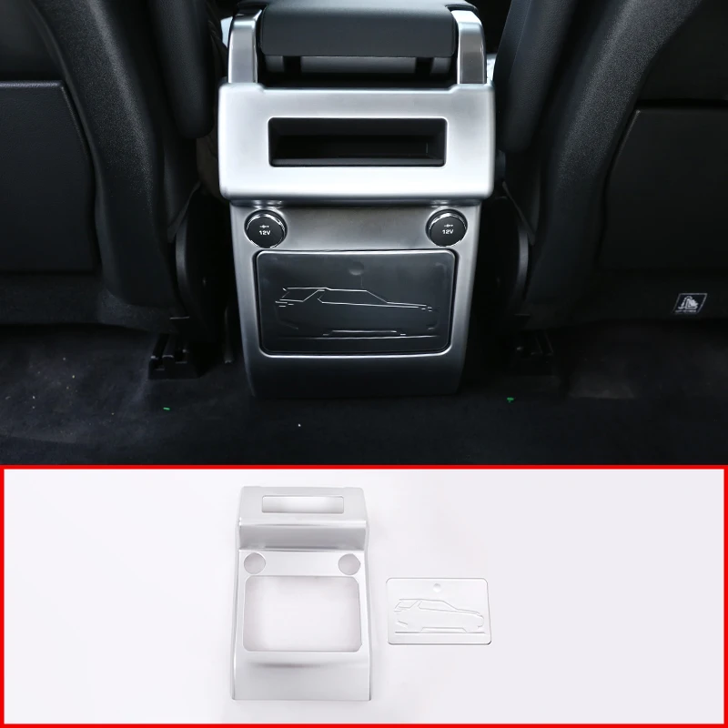 

For Land rover Discovery 5 LR5 L462 2017-2020 ABS Matte Interior Rear Row Air Conditioning Vent Frame Cover Trim Car Accessories
