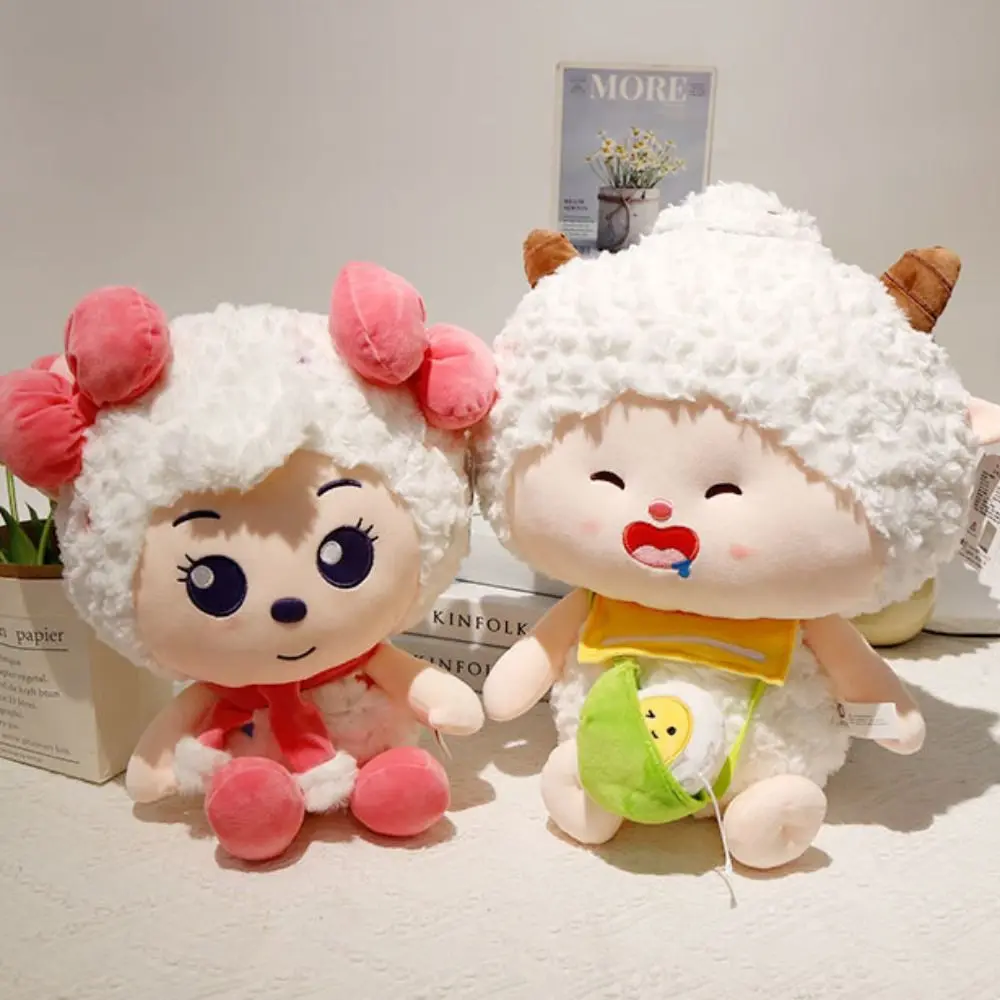 

Pleasant Goat Cute Sheep Plush Toy Sheep Doll Bag Soft Lazy Sheep White Sheep Plush Toys 25cm Lovely Sweet Sheep Doll Girl