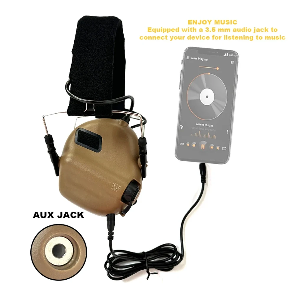 EARMOR Tactical Active Shooting Earmuffs M31 MOD4 Hearing Security Protection Noise Reduction Hunting Headphone Gun Range