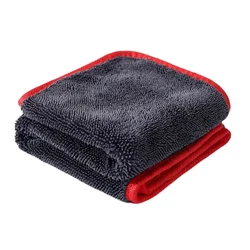 Ultra Absorbent Microfiber Car Drying Towel with Enhanced Twist Ring Design (60x90cm)