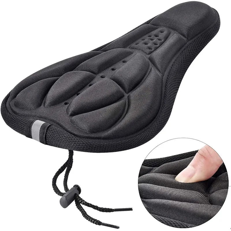 

X-TIGER Bicycle Saddle Seat Cover Bike Thickened Soft Cycling Seat Mat 3D Sponge Polymer Shockproof Bicycle Saddle Seat Cover