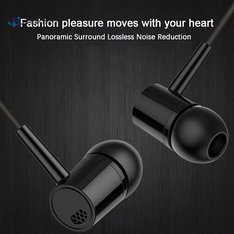 1pc Headset Optional 3.5mm Earbuds High Quality In-ear For Phone Computer Headphone With Mic Earbuds In-ear Wired Earphone