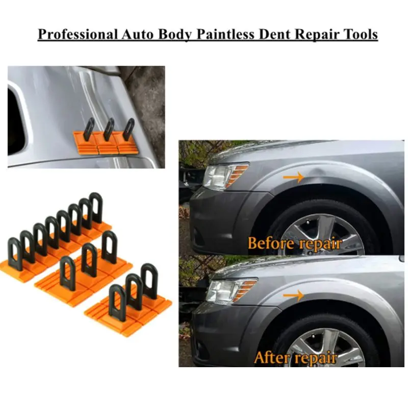 KWJNH Paintless Dent Repair Tool – Stainless Steel Flat Shovel Rod For Hail Dings, Door Dents & Car Body Repair