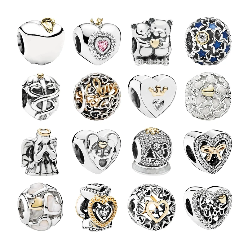 

Бусины для браслетов женские, под золото 925 пробы, 14 к