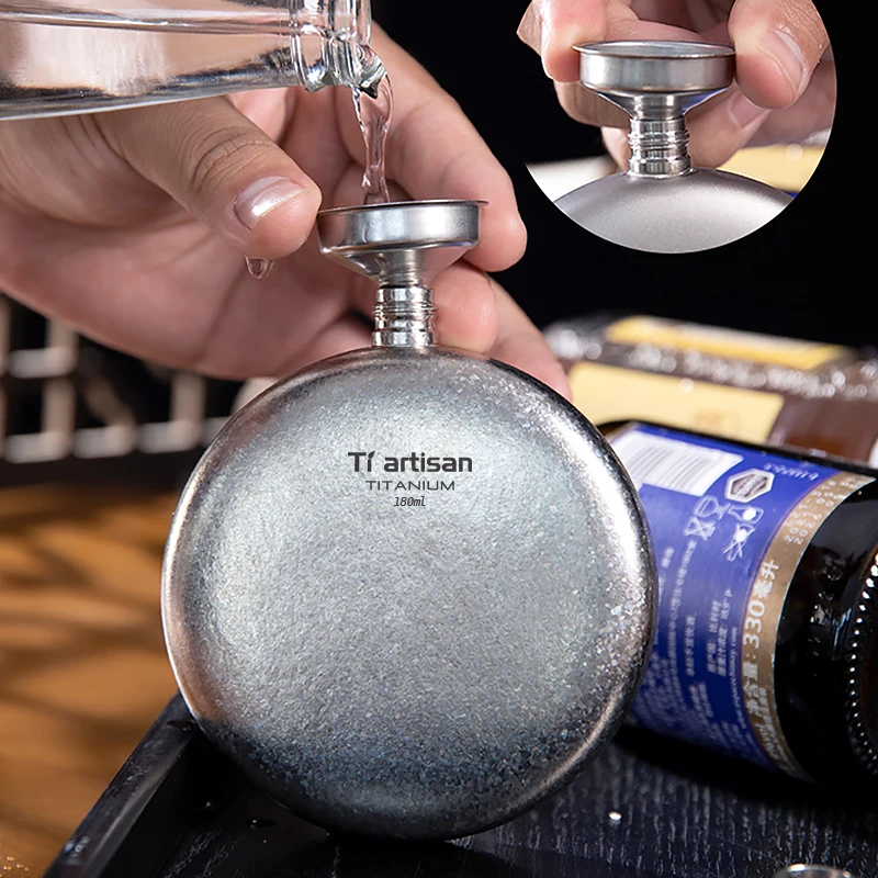 Titanium Wine Flask 180ml 5