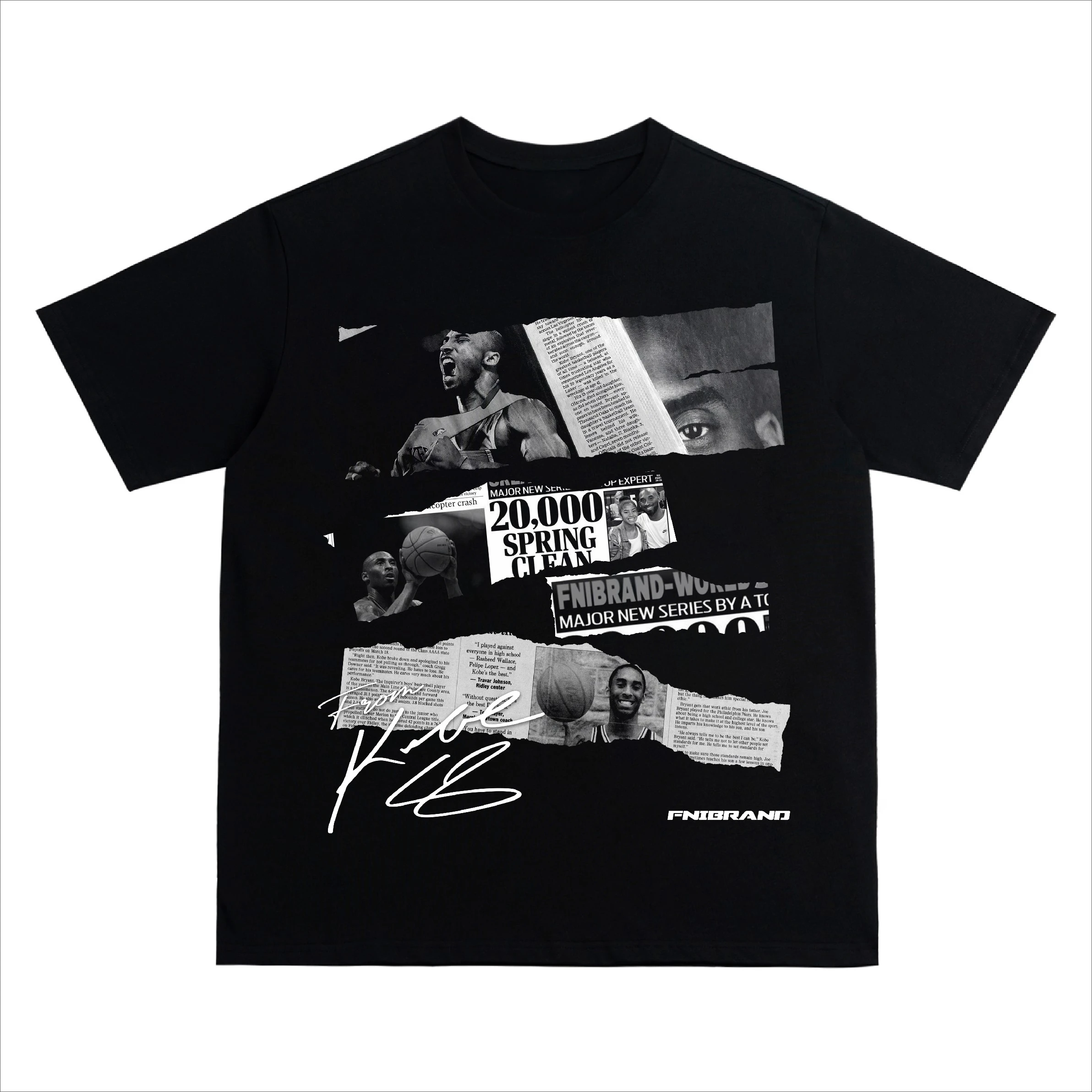 Summer Cotton T-shirt Street Wear Basketball Kobe Bryant Graphic Print Loose T-shirt Top Men's T-shirt for Both Men and Women 4