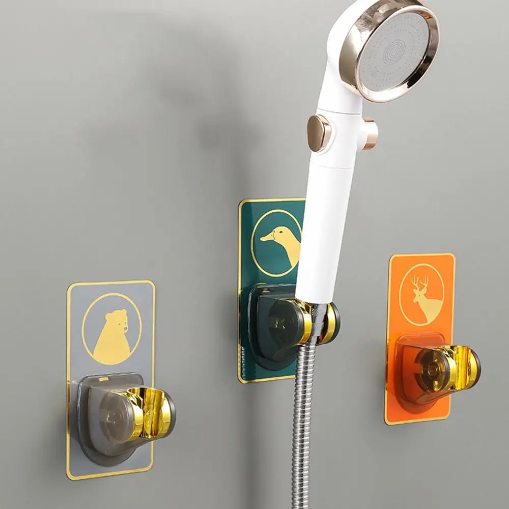

Adjustable Bathroom Hardware Accessories Self-adhesive Shower Head Holder Clamps Wall-Moun Bracket Sprayer Fixed Base