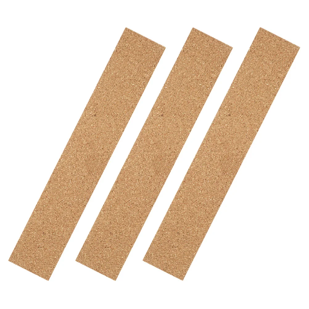 

3pcs Bulletin Board Cork Strips Message Bulletin Strips Self-adhesive Cork Strips