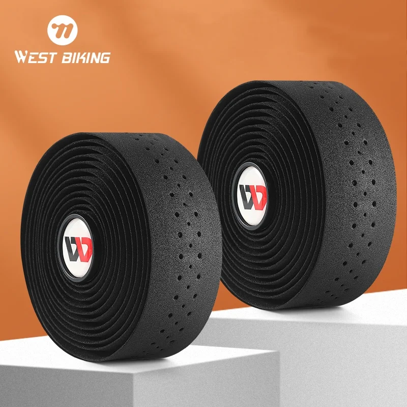 WEST BIKING Bike Handlebar Tape Non-Slip Shock Absorbing Belt EVA Wear-Resistant Handlebar Bar Tape MTB Raod Bike Cycling Strap bike handlebar tape,bicycle handlebar strap
