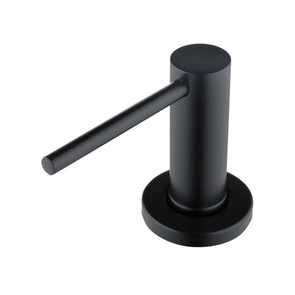 Kitchen Sink Lotion Dispenser Built-in Design Liquid Soap Bottle with Stainless Steel Head Hand Press Detergent Soap Dispenser