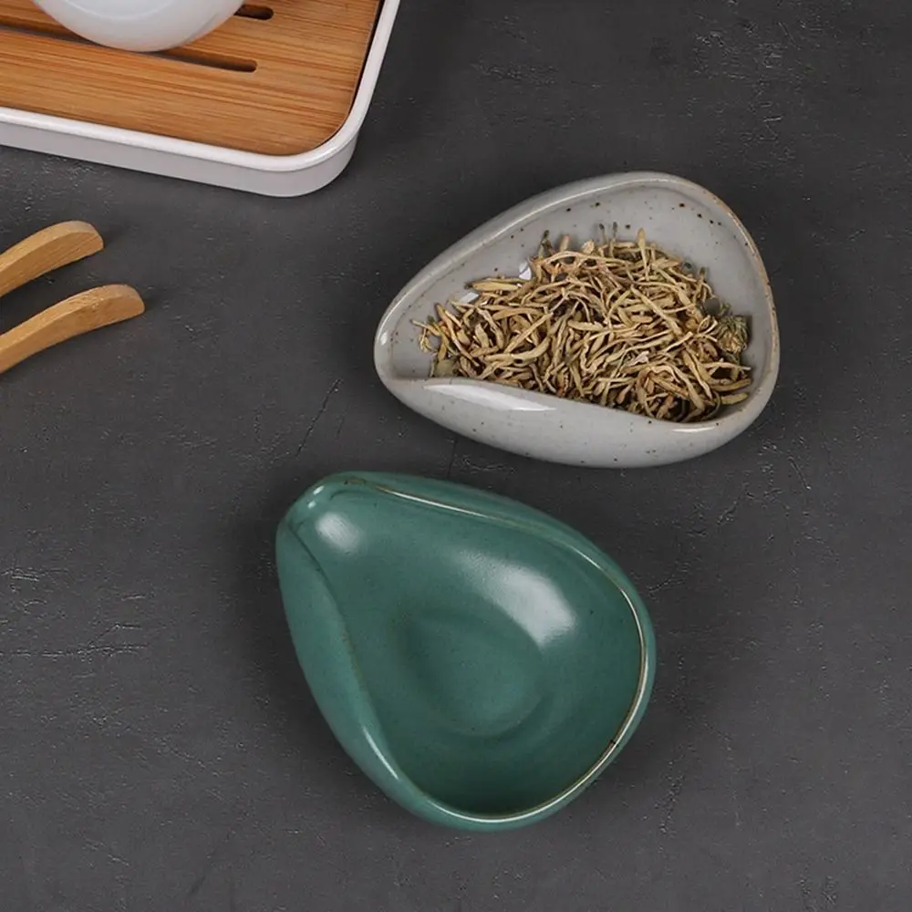 Ceramic Teaspoon Kung Fu Tea Set Accessories Tea Tray Ornaments Retro White Porcelain Celadon Spoon Shovel tea spoons