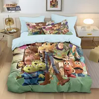 Ensemble de housse de couette pour garçon, 2 pièces, imprimé en 3D, avec fermeture éclair et taies d'oreiller 75*50cm pour adolescents et adultes 3