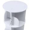 4-Tier Rotating Bookshelf Round Strong Bearing Capacity Adjustable Saving Space Bookshelf For Store Books In Living Rooms 5