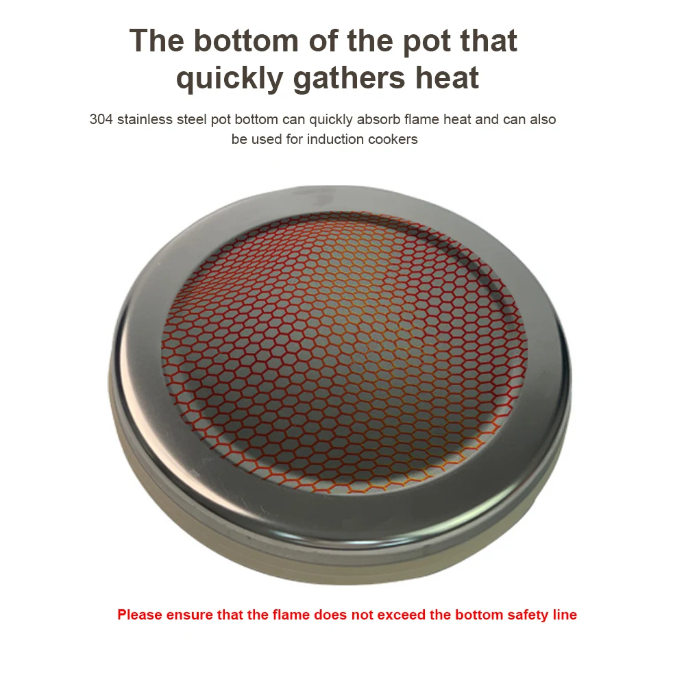 Outdoor Silicone Water Kettle Collapsible Camping Cook Pot with Lid Cup Bowl Set Foldable Water Pot Water Boiling Kettle/Cooking