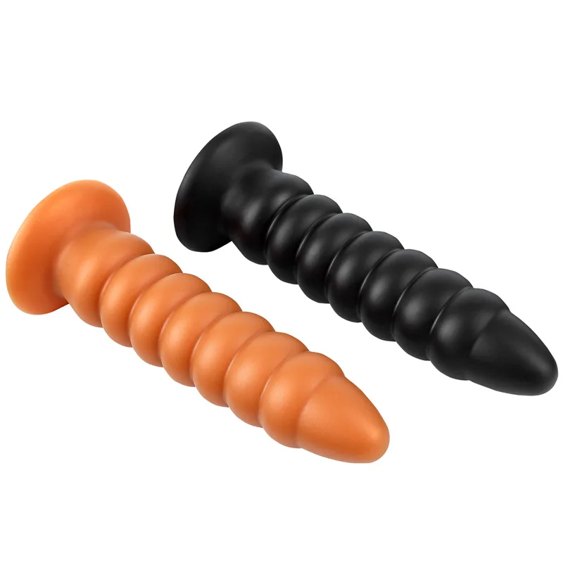 Big Silicone Butt Plug And Anal Beads Erotic Toy For Adults_voghion.com