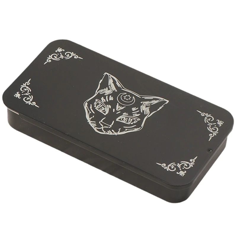 

Tarot Cards Storage Box Small Trinkets Box Iron Tarot Card Storage Case F2TC